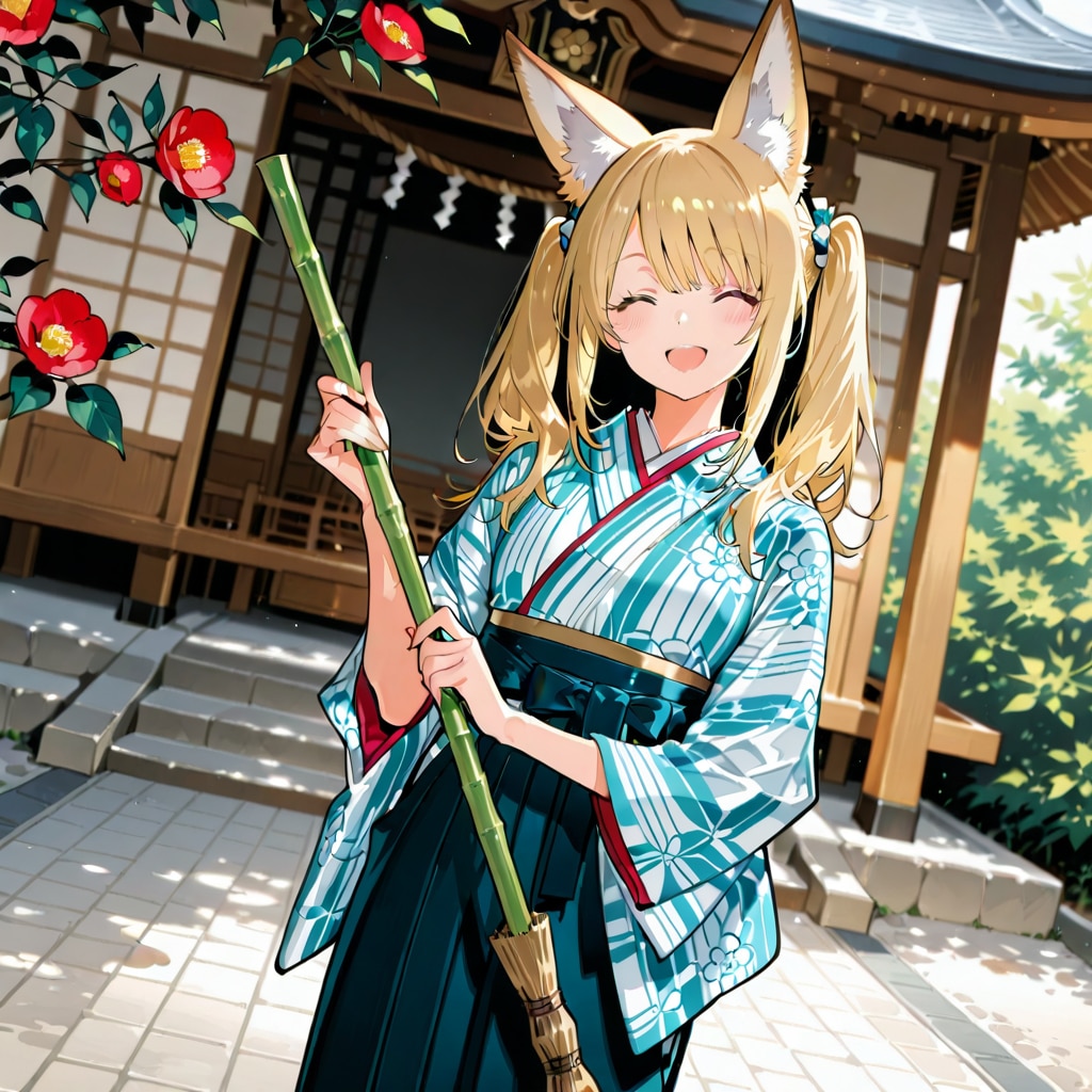 ふぉくしーガールちゃん（お掃除中） | の人気AIイラスト・グラビア