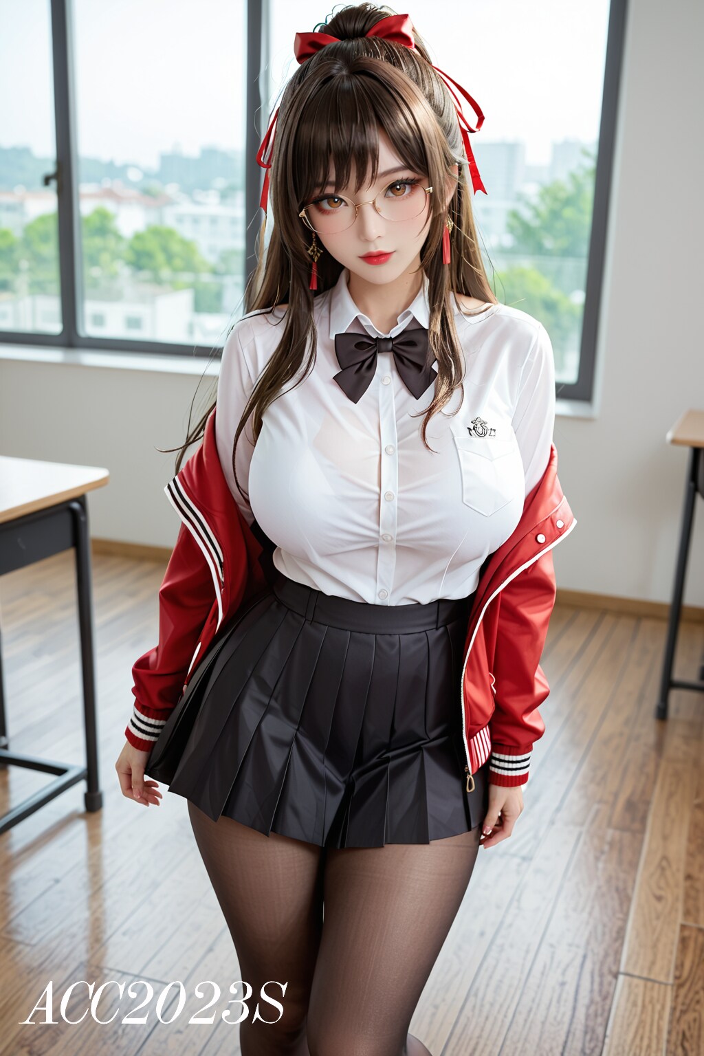 Taihou School Uniform Cosplay from AzurLane