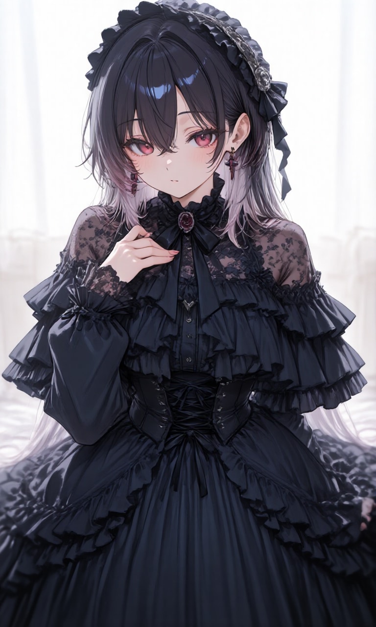 黒のドレスを着て | の人気AIイラスト・グラビア