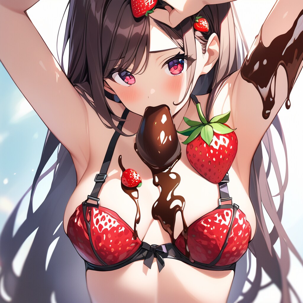 チョコとイチゴのブラジャー