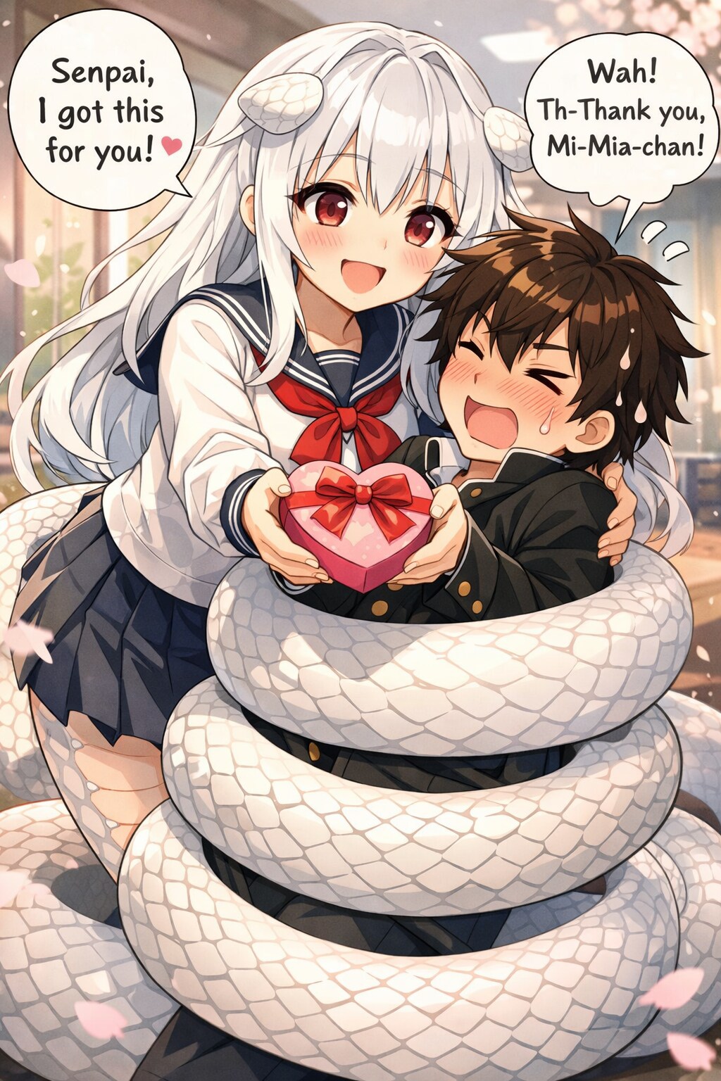 まだ惜しい感じのバレンタインのラミアちゃん