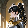 女騎士、平時と出陣前 2枚目