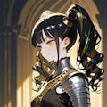 女騎士、平時と出陣前 4枚目