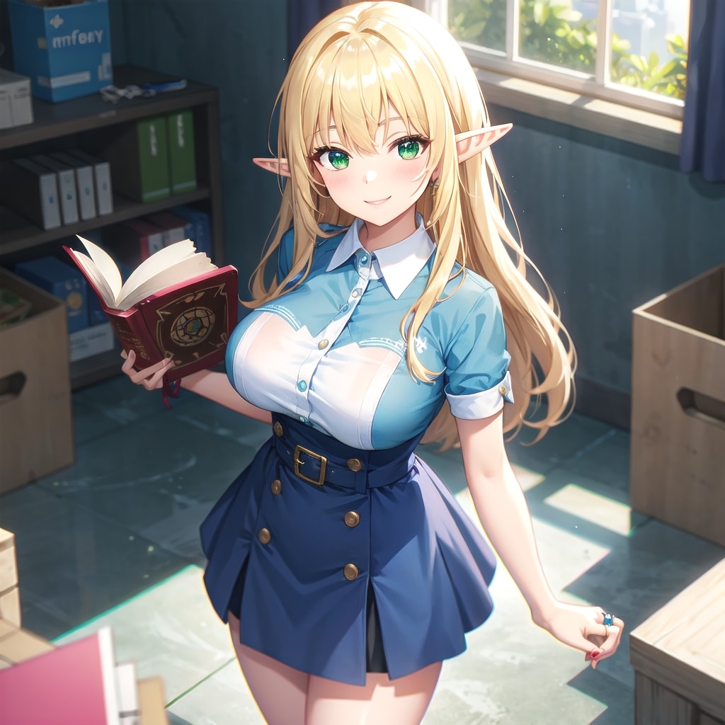 立って読書