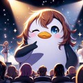 アクリルファンタジー、ウィンクするアイドルのペンギン 7枚目