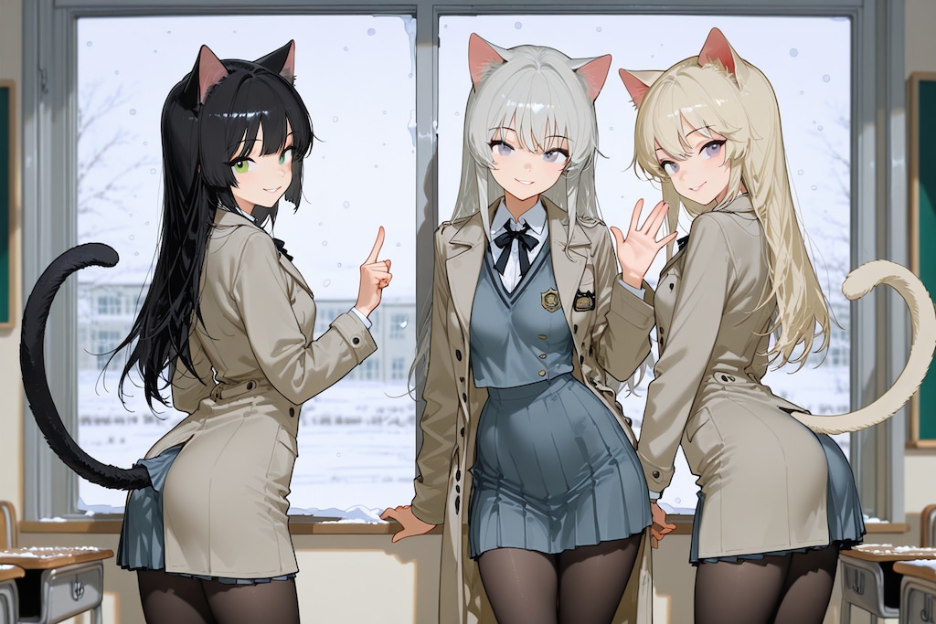 初雪、積もっちゃった…