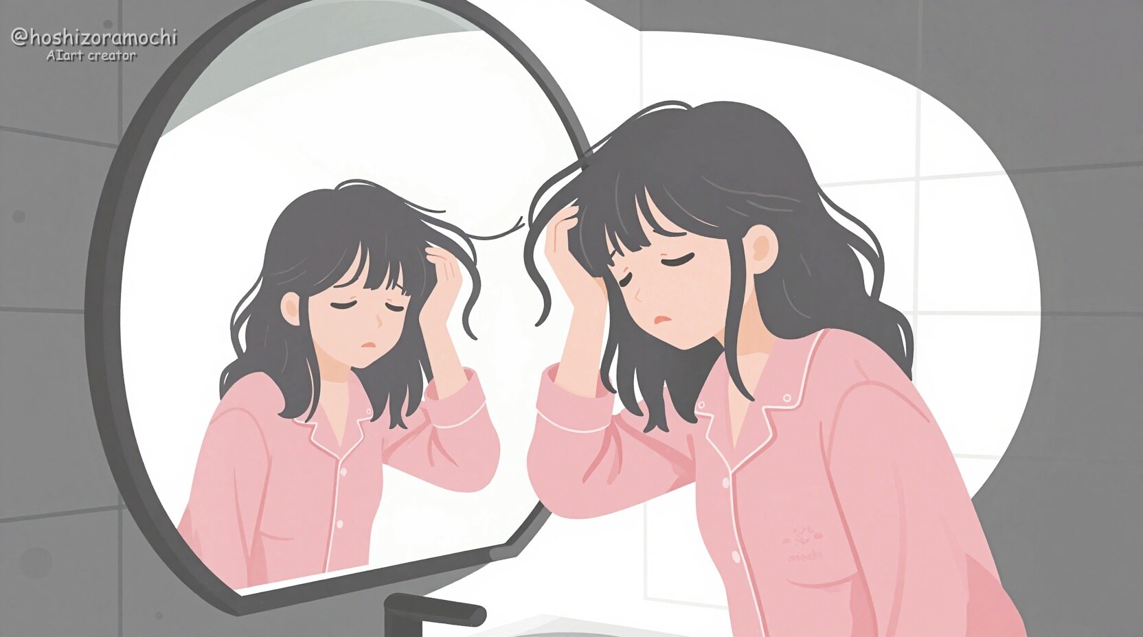 鏡に映る自分に、そっとお疲れ様と言いたくなる朝