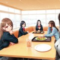 学食にてお昼♪ 2枚目