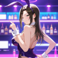 向井〇海_枕バニー 2枚目