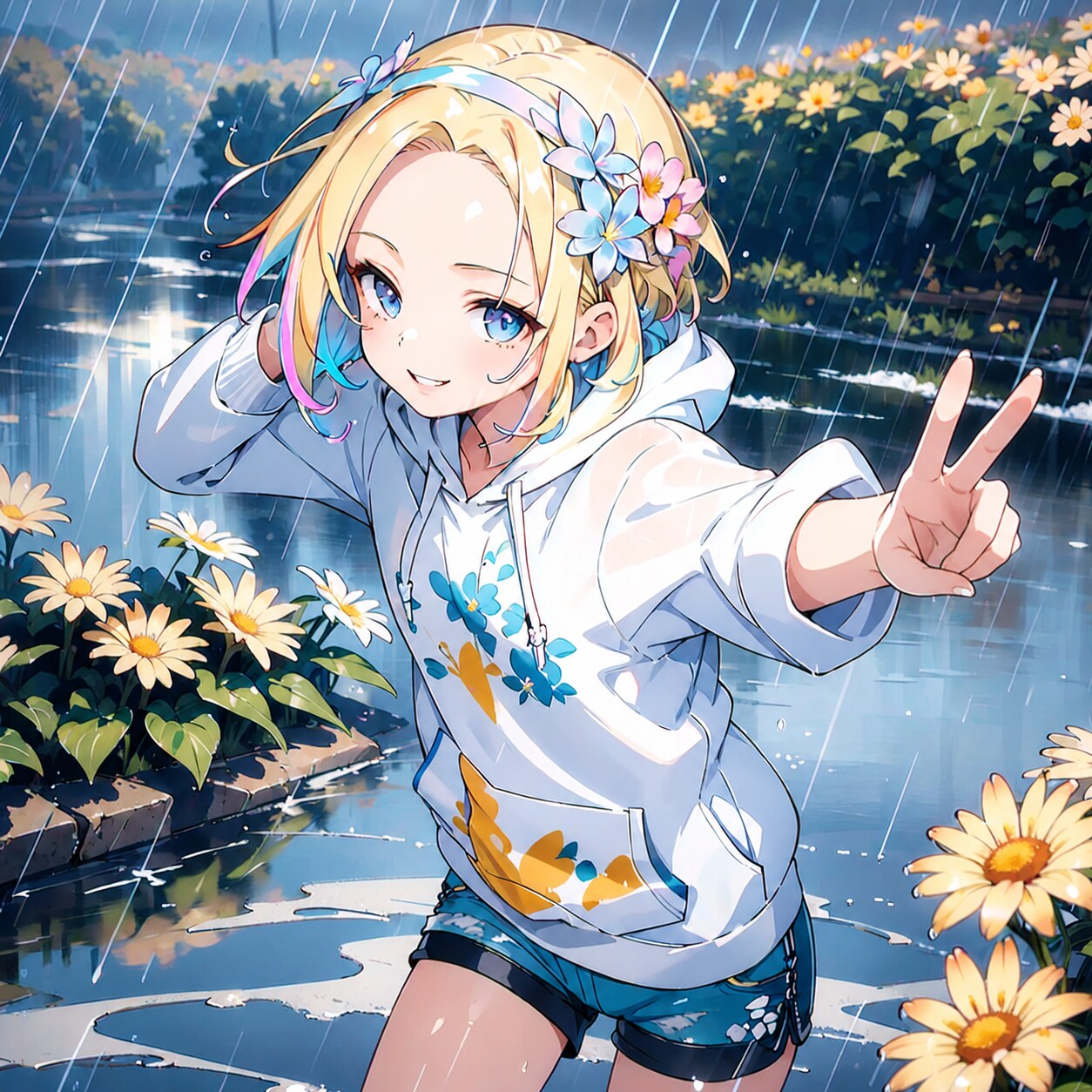雨色ピース | の人気AIイラスト・グラビア