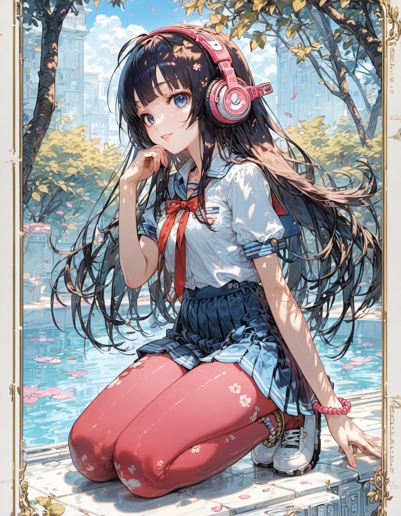 Melody by the Waterside | の人気AIイラスト・グラビア