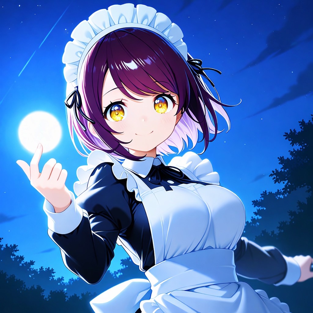 こんばんは（挨拶メイドの芽衣ちゃん）