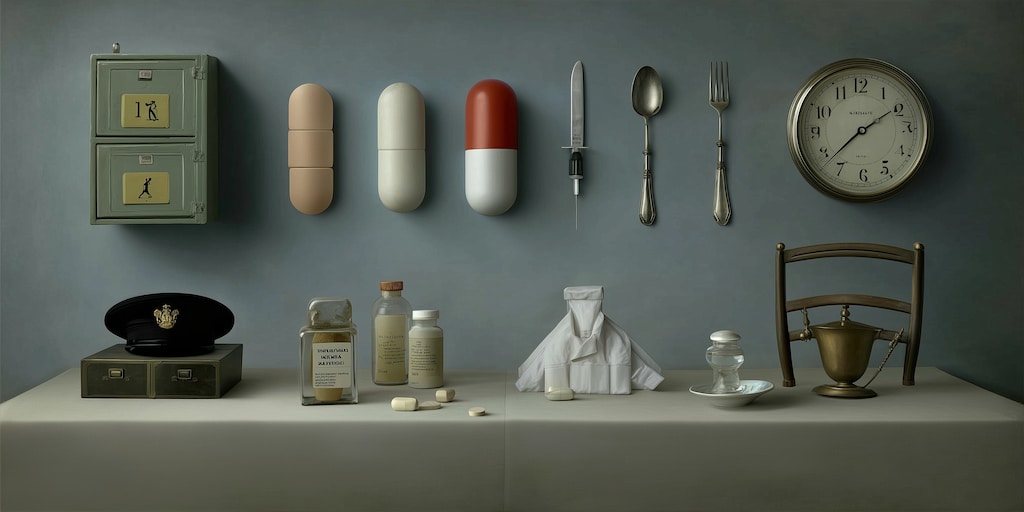 knolling items、様々なstyleで