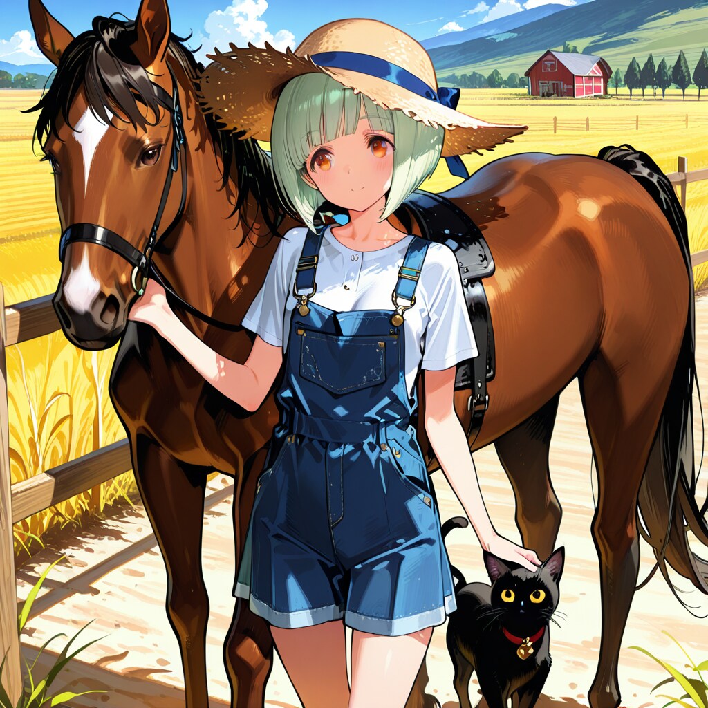 教会の馬