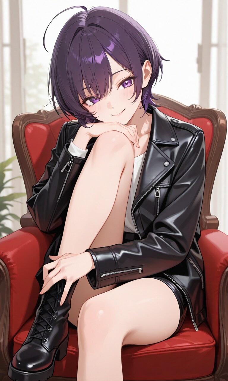 革ジャン　烏夜ちゃん