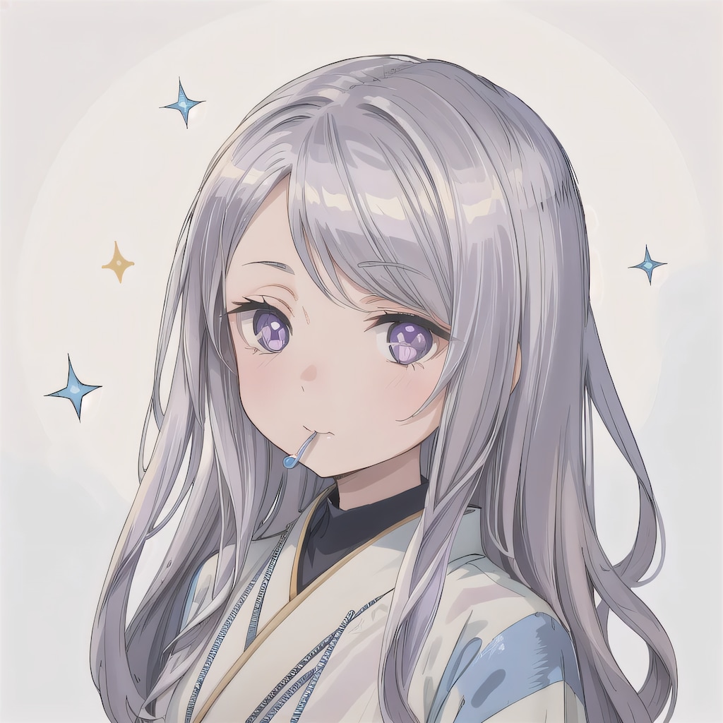 銀髪ロングのミニキャラ２