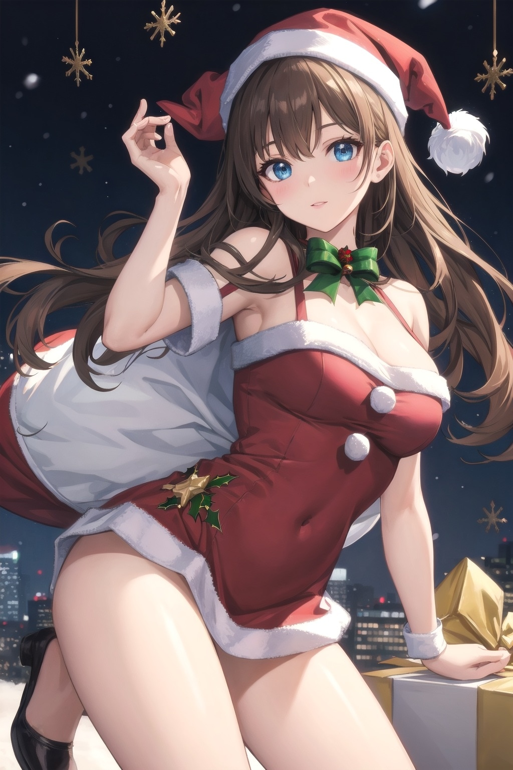 サンタコスの美少女