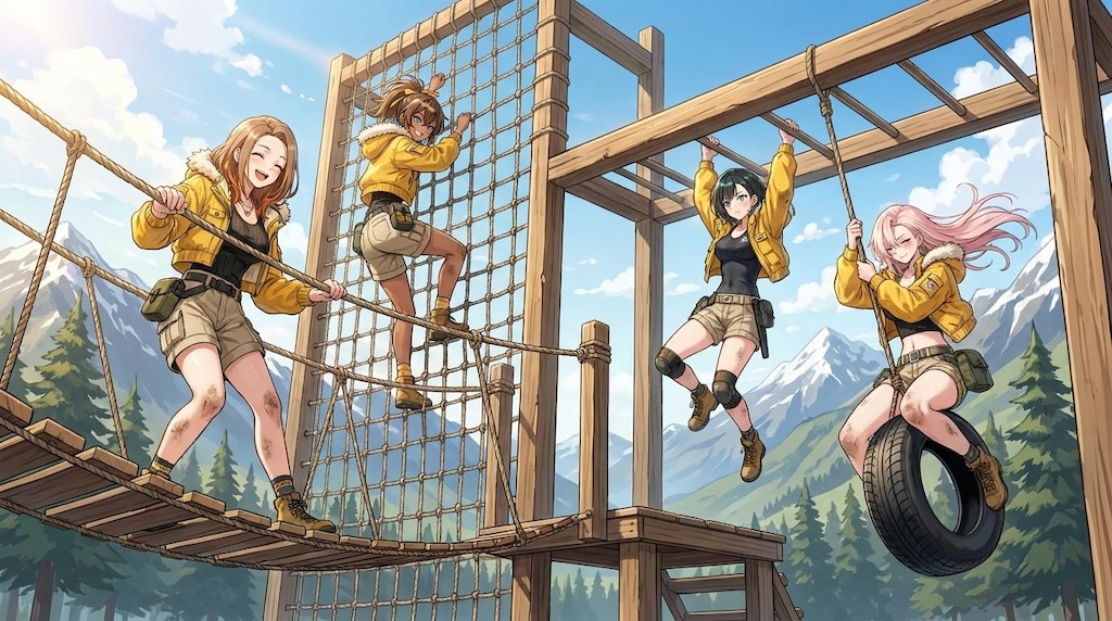 アウトドアで全力で遊ぶ