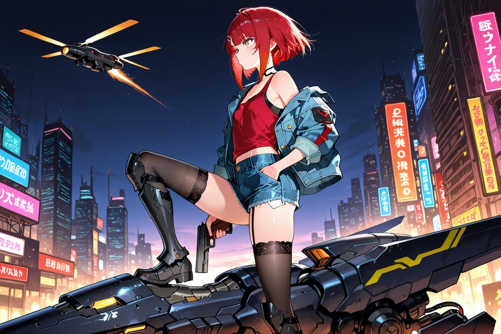 PHOENIXでサイバーパンク娘