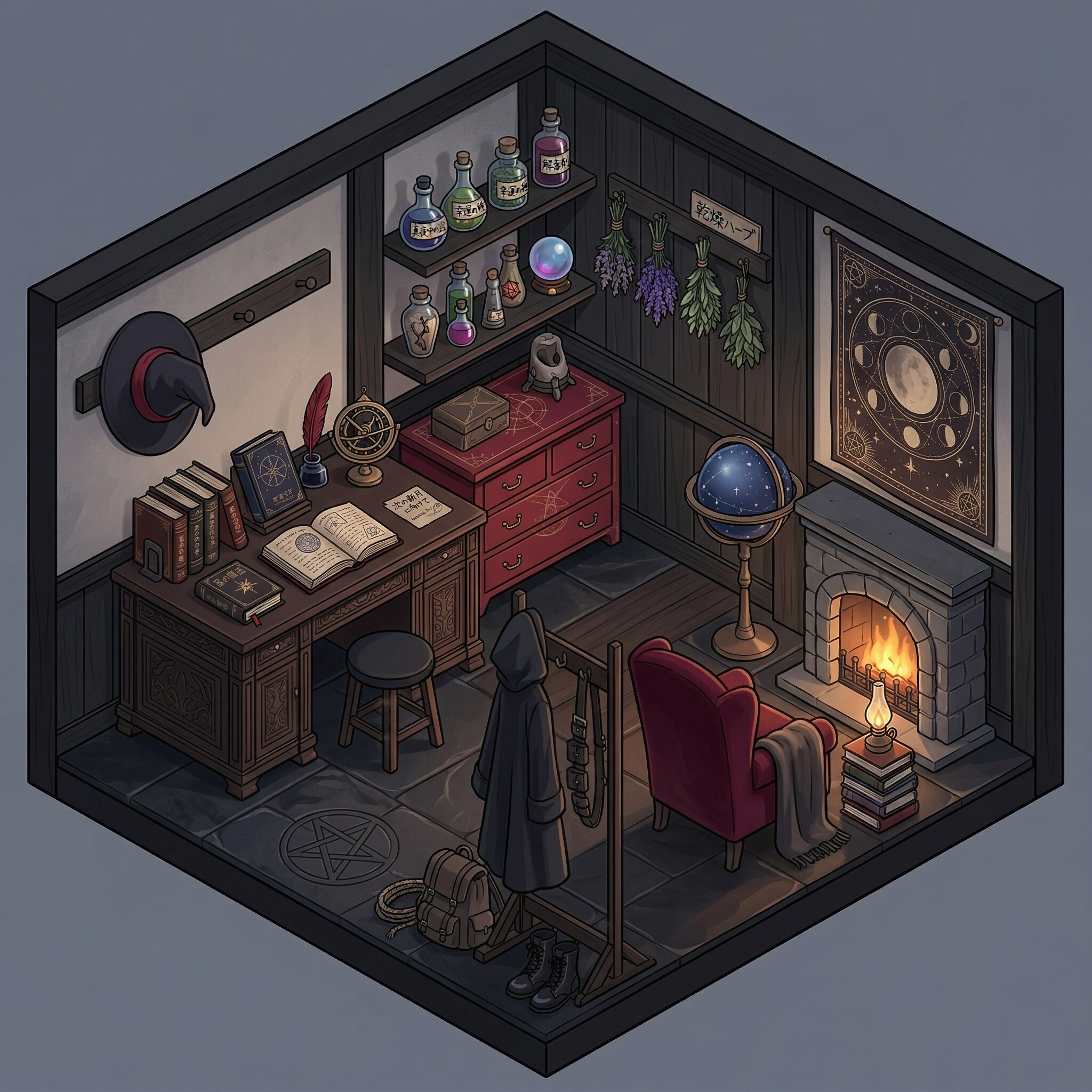 魔女さんの魔法部屋 | の人気AIイラスト・グラビア