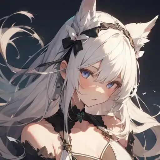 白猫メイド