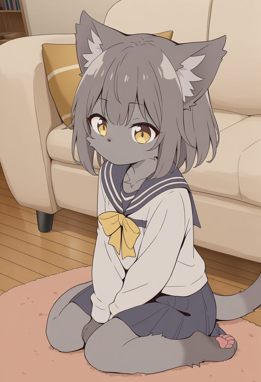 ケモいあの子は手がケモいけど足もケモいんだろうか…（妄想）…そんなにかわいい脚でくつろいでるとか…惚れてまうやろ～～～！（妄想）