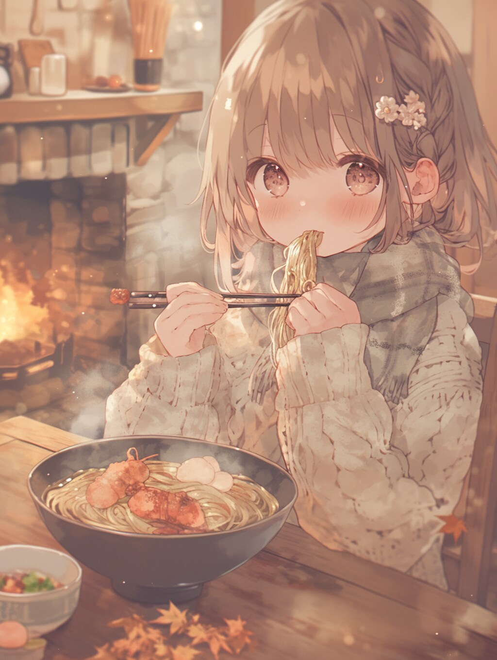 年越しそば。