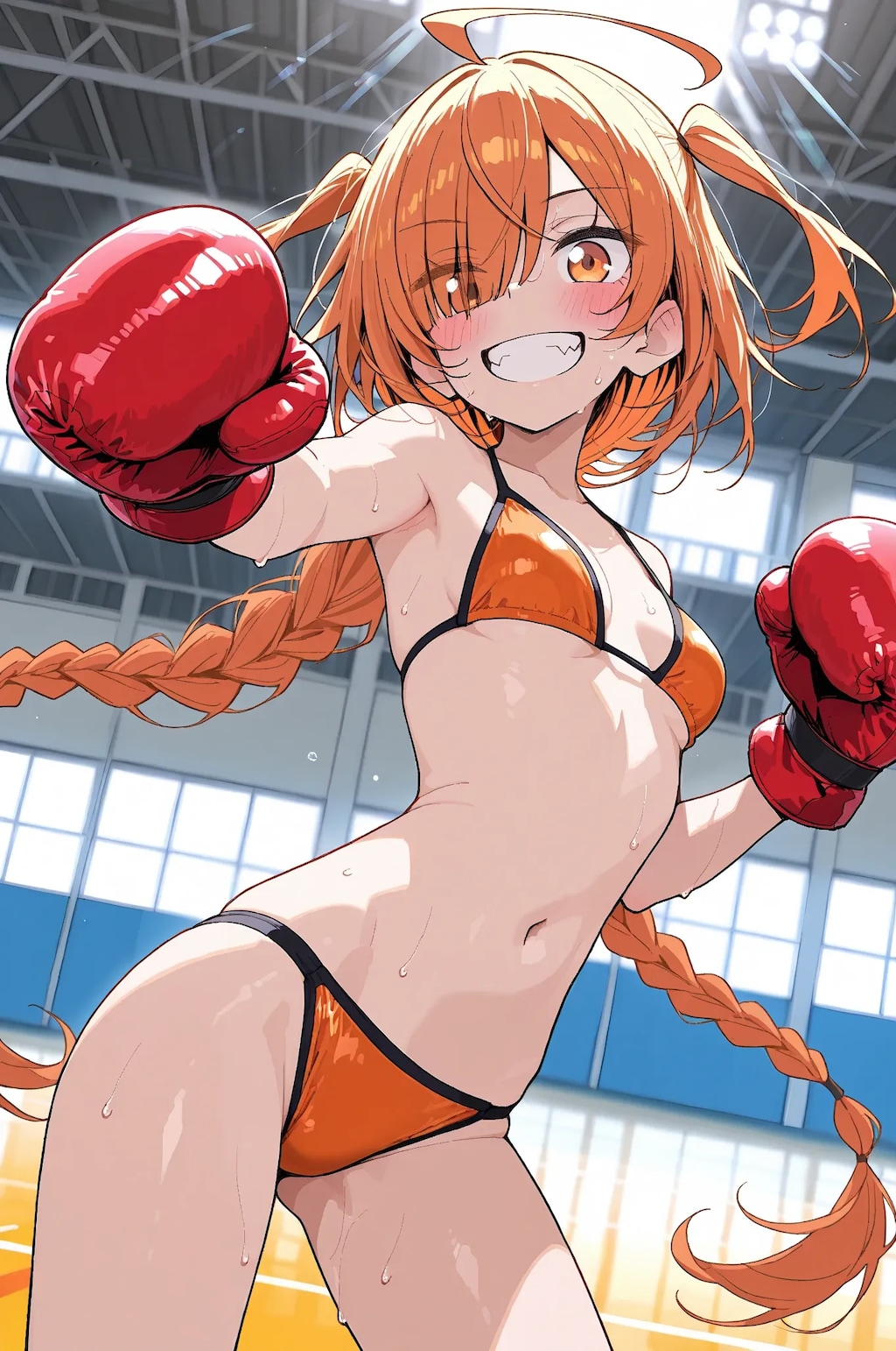 JETアッパーを放つ目隠れちゃん☆
