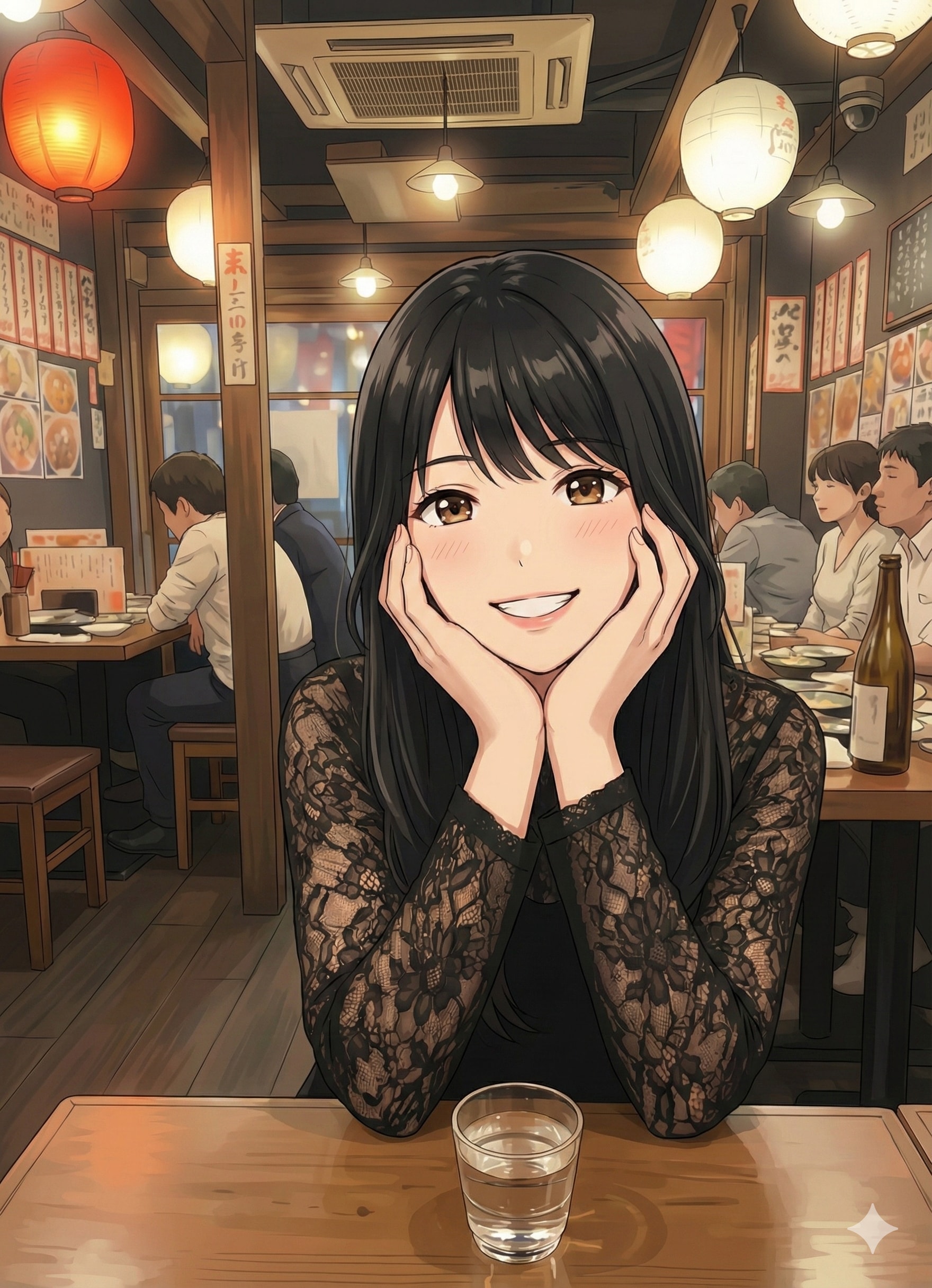 居酒屋の彼女 | の人気AIイラスト・グラビア