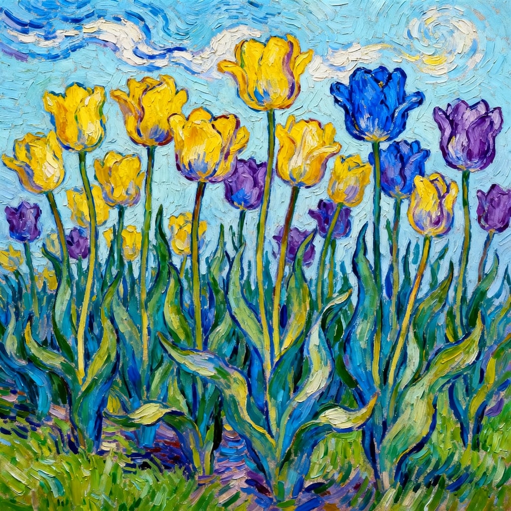 ゴッホのチューリップ
