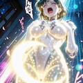 （ハイレグ偽マーキュリー💕消滅パラパラ疑似アニメ♪）妖魔マーキュリー！・・ムーンティアラ・アクションをくらい断末魔の叫びと共に消滅💦 9枚目