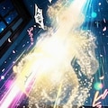 （ハイレグ偽マーキュリー💕消滅パラパラ疑似アニメ♪）妖魔マーキュリー！・・ムーンティアラ・アクションをくらい断末魔の叫びと共に消滅💦 12枚目