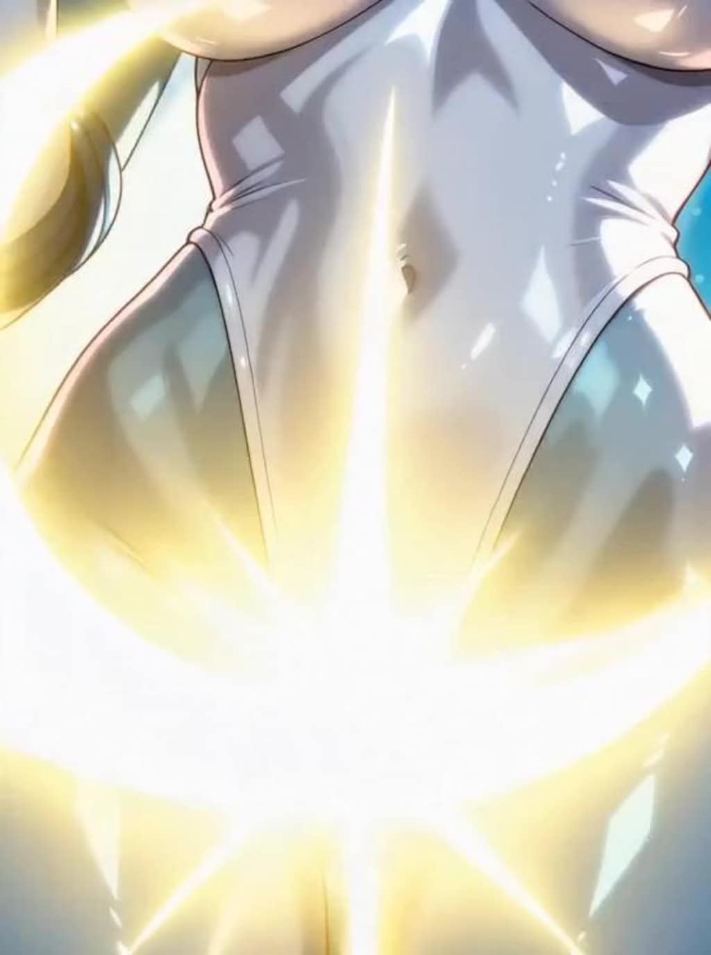 （ハイレグ偽マーキュリー💕消滅パラパラ疑似アニメ♪）妖魔マーキュリー！・・ムーンティアラ・アクションをくらい断末魔の叫びと共に消滅💦