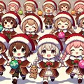 クリスマスオーナメントを運ぶちびちゃんず 2枚目