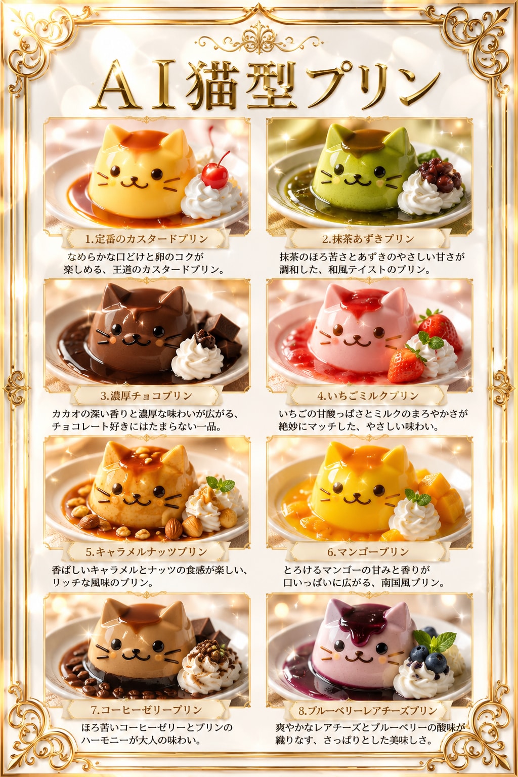 AI猫型プリン