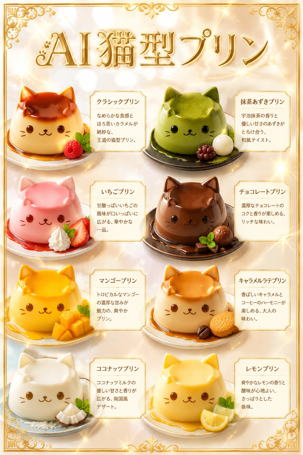 AI猫型プリン
