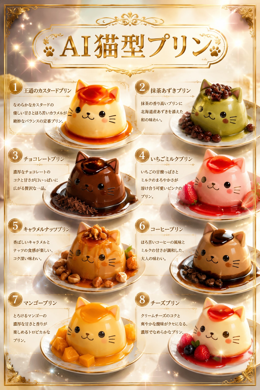 AI猫型プリン