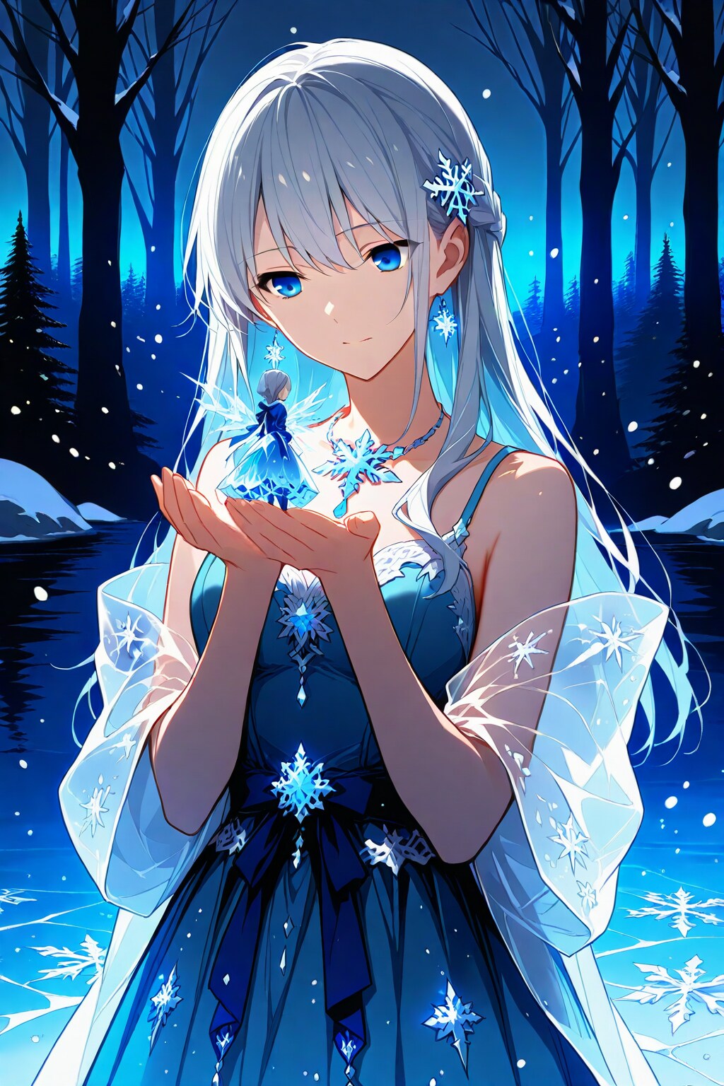 氷に閉じ込められたフィギュア | の人気AIイラスト・グラビア