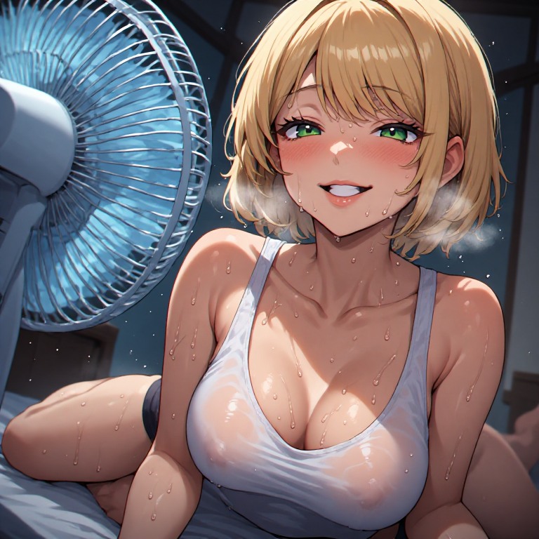 扇風機だけじゃあっついね