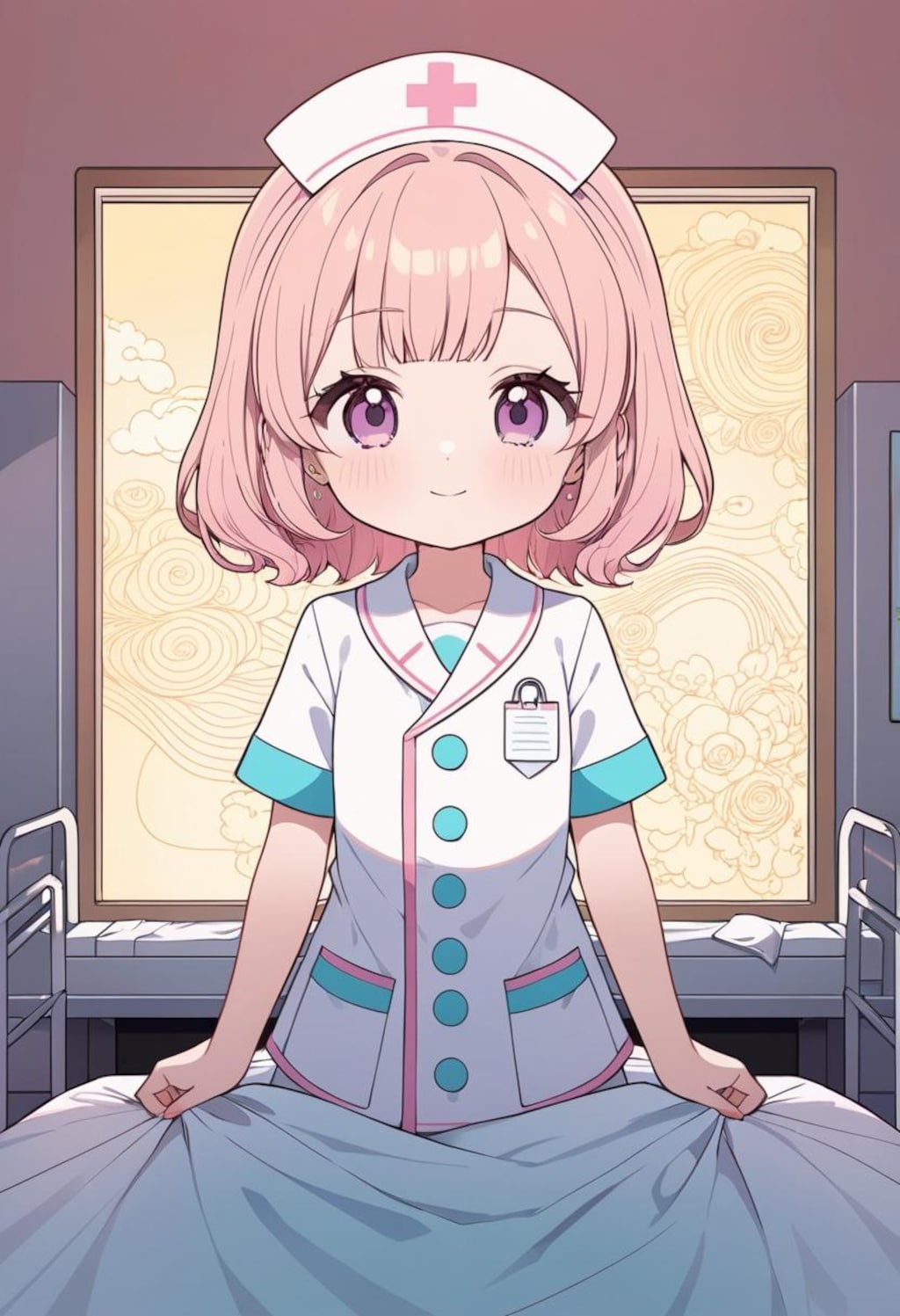 職業体験 リトルナース「病室でお手伝いです」