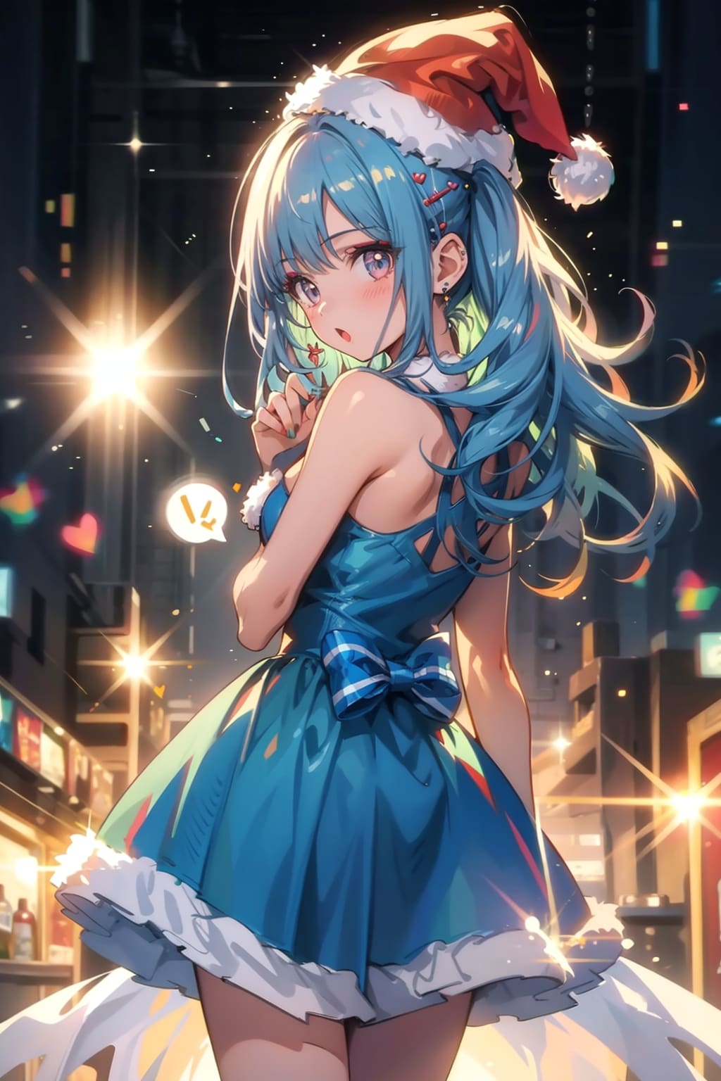 サンタ帽を被って | の人気AIイラスト・グラビア