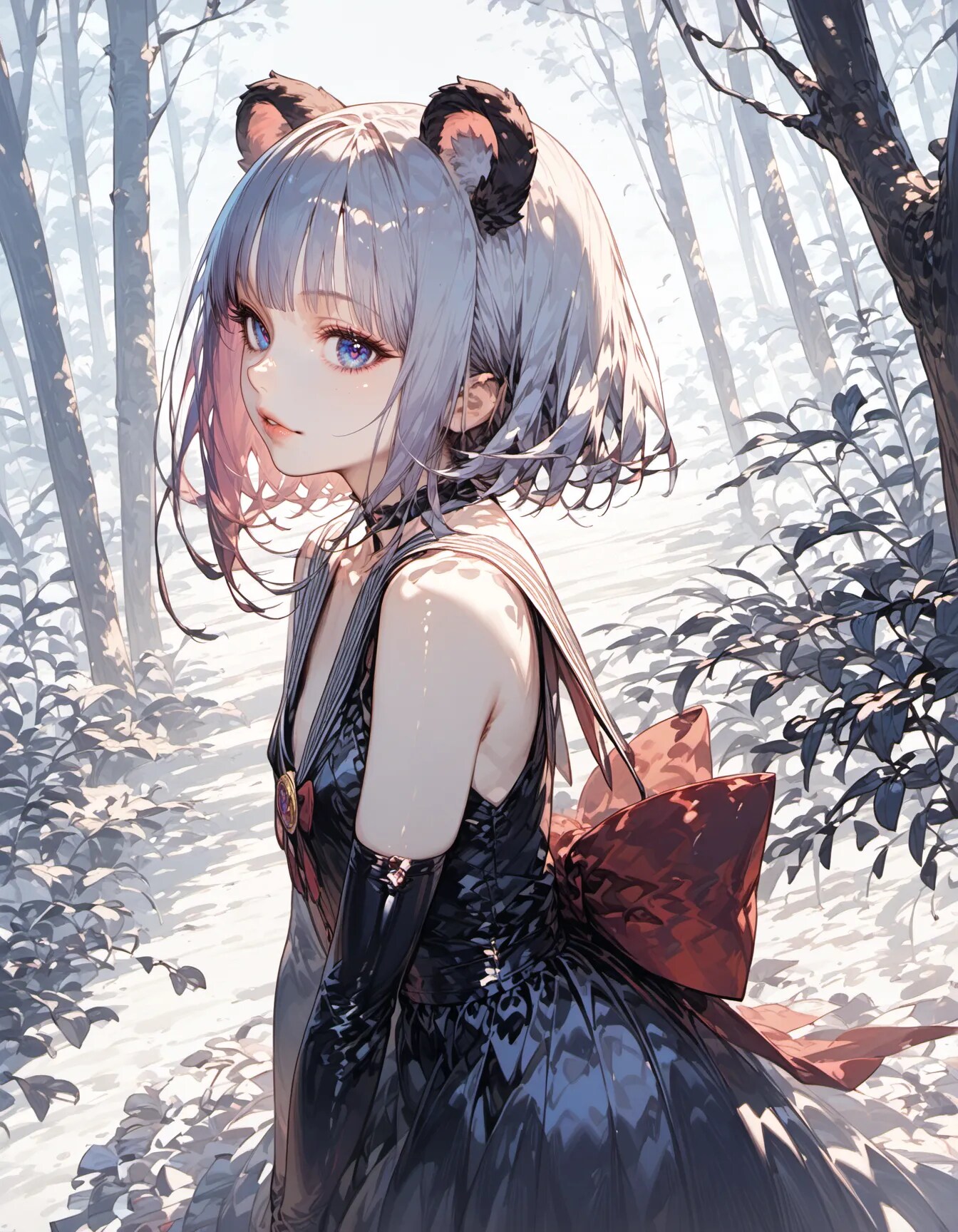 Silence Draped in Monochrome Woods | の人気AIイラスト・グラビア