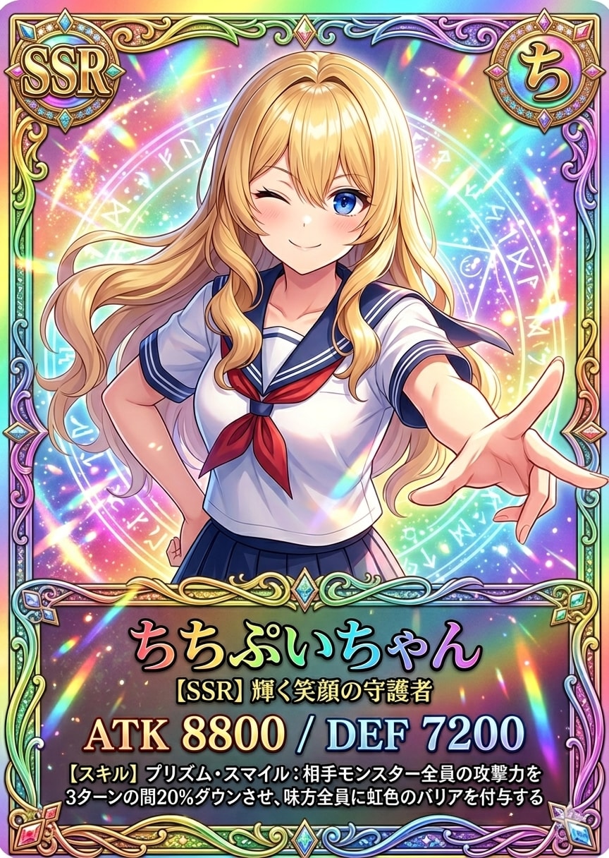 SSRカード・ちちぷいちゃん | の人気AIイラスト・グラビア