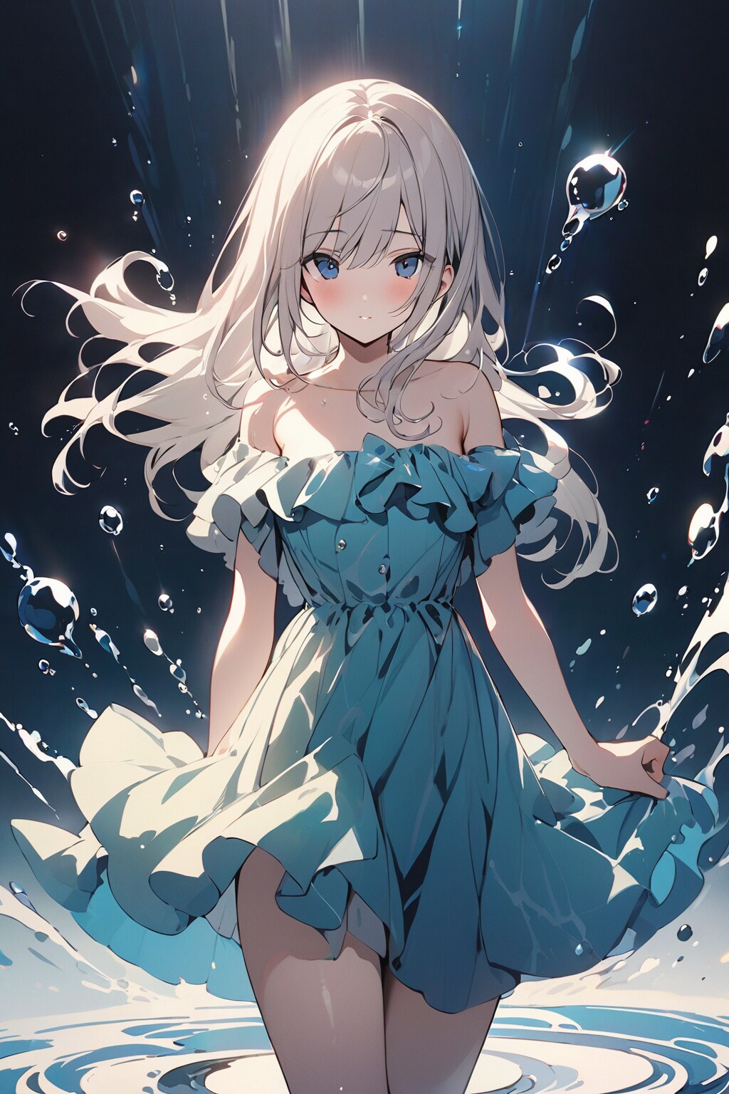 水の精霊ニンフ | の人気AIイラスト・グラビア