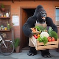 レストランに納品するゴリラ 3枚目