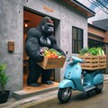 レストランに納品するゴリラ 2枚目
