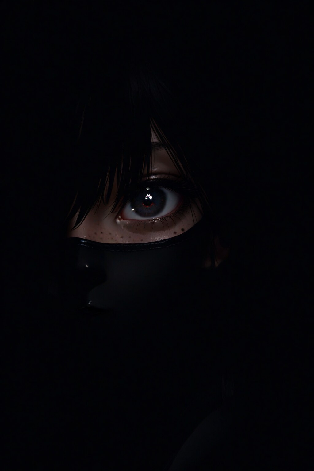 忍者のように闇に溶ける