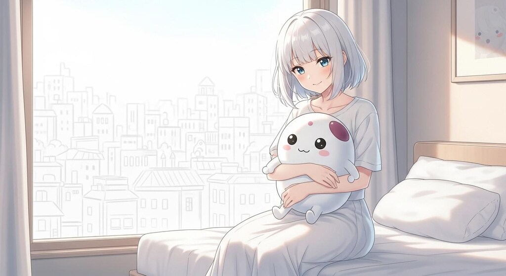 白髪光莉さんと しろほうくん