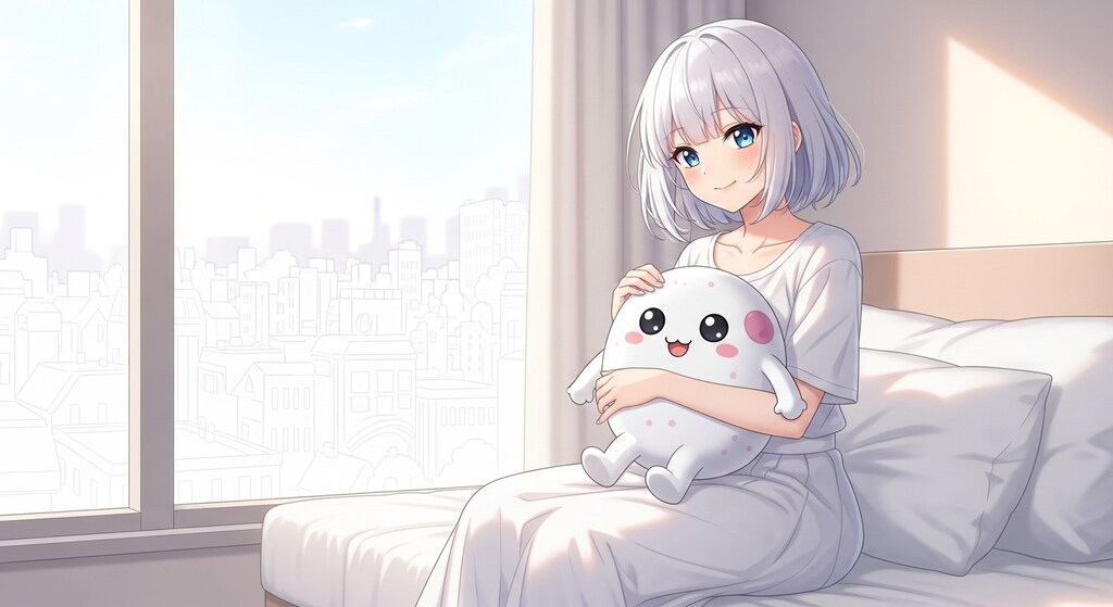 白髪光莉さんと しろほうくん
