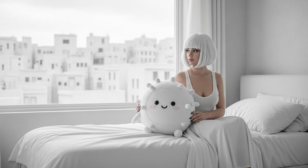白髪光莉さんと しろほうくん